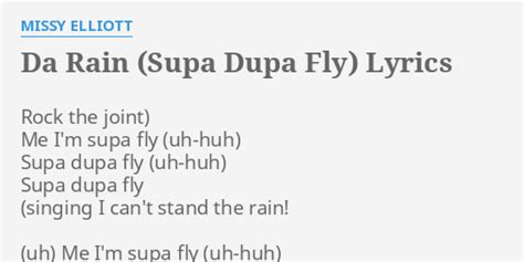 super dupa fly lyrics meaning